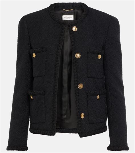 saint laurent replica jackets|saint laurent tweed jacket.